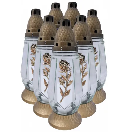 ZNICZ RÓŻA - 018 ( 1 opakowanie 7 szt. )